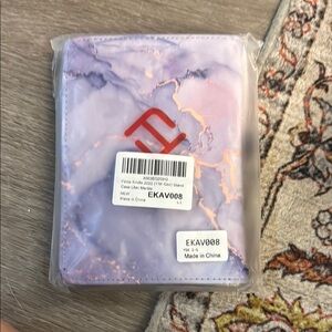 Purple and Pink Marble Card Holder